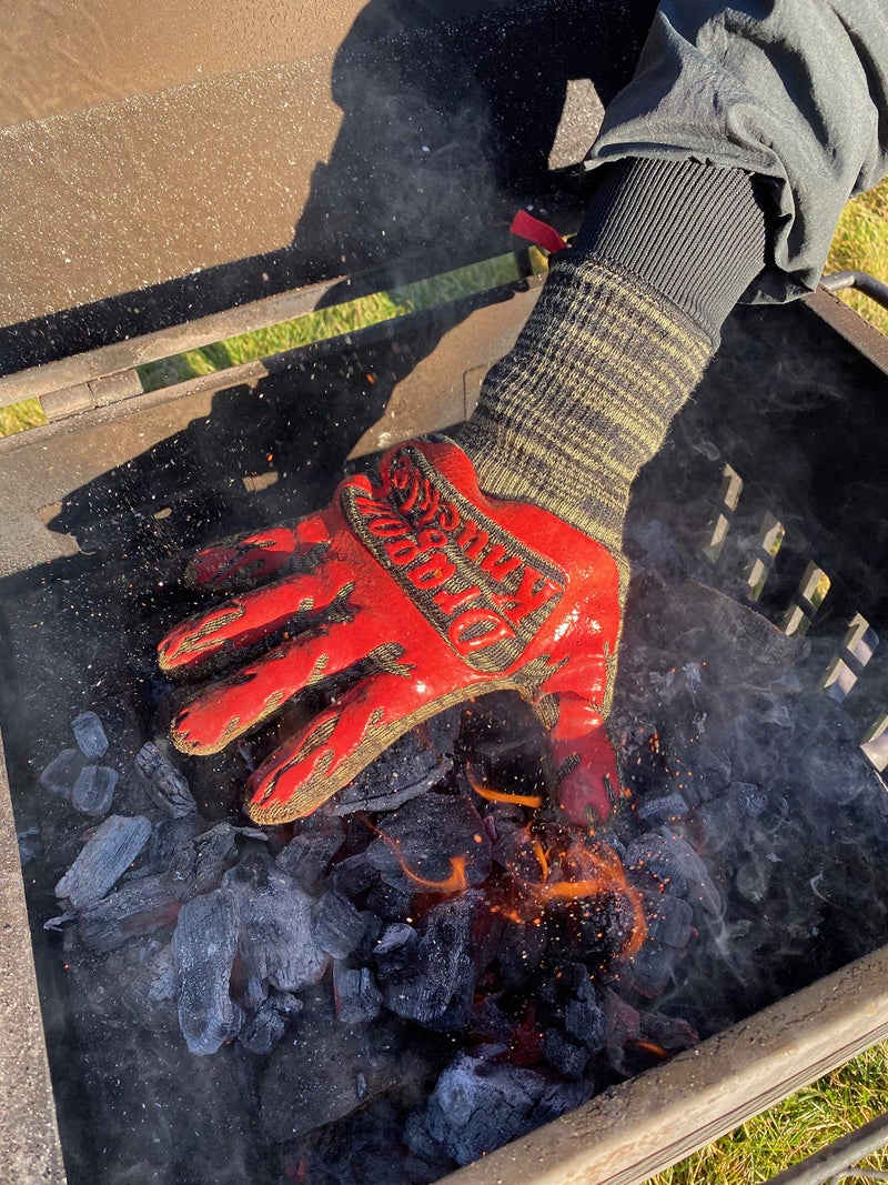 Dragon Knuckle Heat Resistant BBQ Gloves by Dragon Knuckle New and Improved to Withstand 1472ºF - Grilling Barbecue Charcoal Grill Tools Kevlar Nomex Cut Resistant Great Gift - Image 4