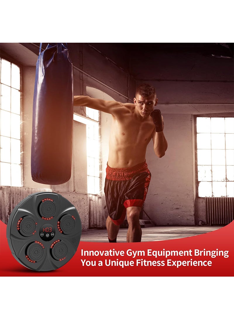 Glanfen Upgrade Smart Music Boxing Machine, Bluetooth Electronic Boxing Machine Wall Mounted with Boxing Glove,Boxing Machine with Smart Display Screen Suitable for Parent-Child Training. - Image 4
