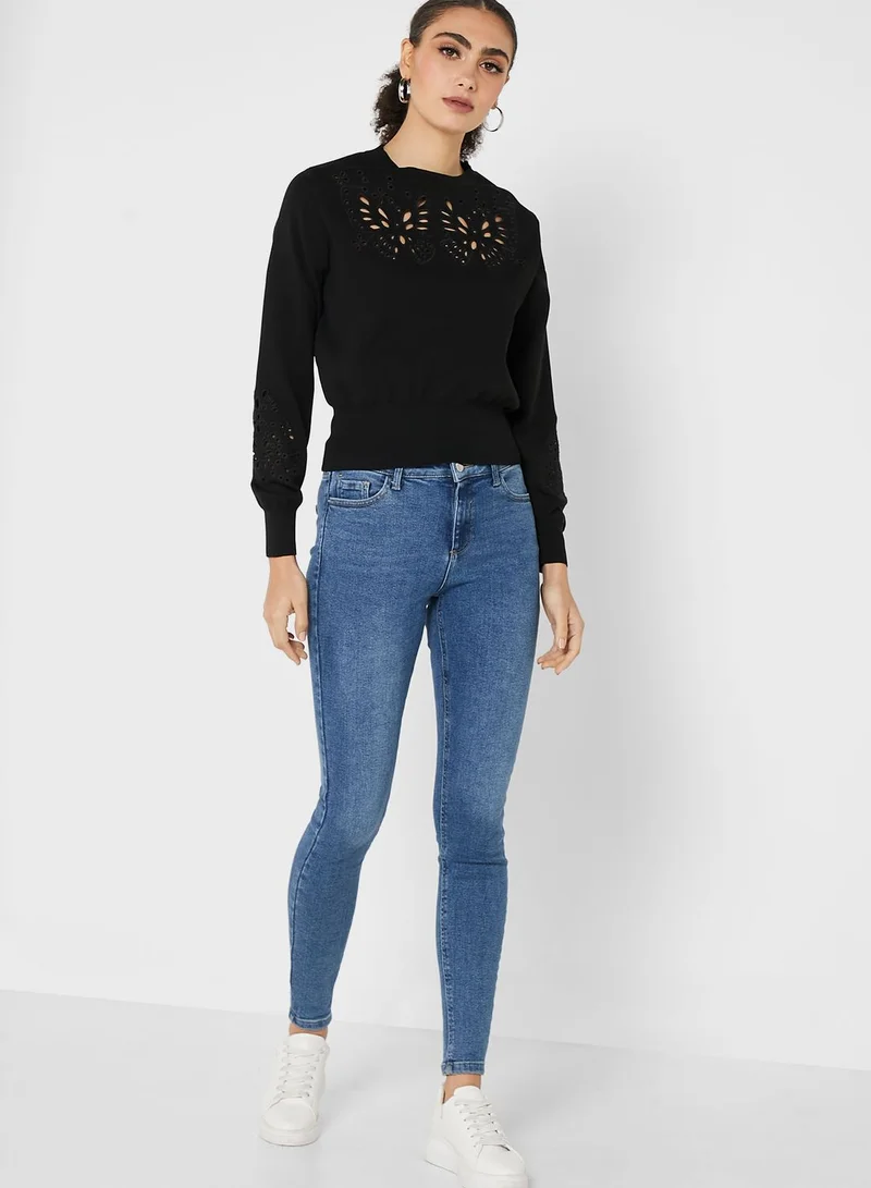 ONLY Lace Detail Sweater