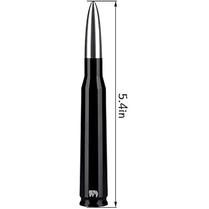 rayihni Bullet Style Antenna for Mitsubishi - Lancer (2002-2017), Mirage (2010-2020), Montero (2001-2019), Outlander (2005-2018), RVR (2016-2018), L200 (2010-2020), i-MiEV 2016 (Silver) - Image 2