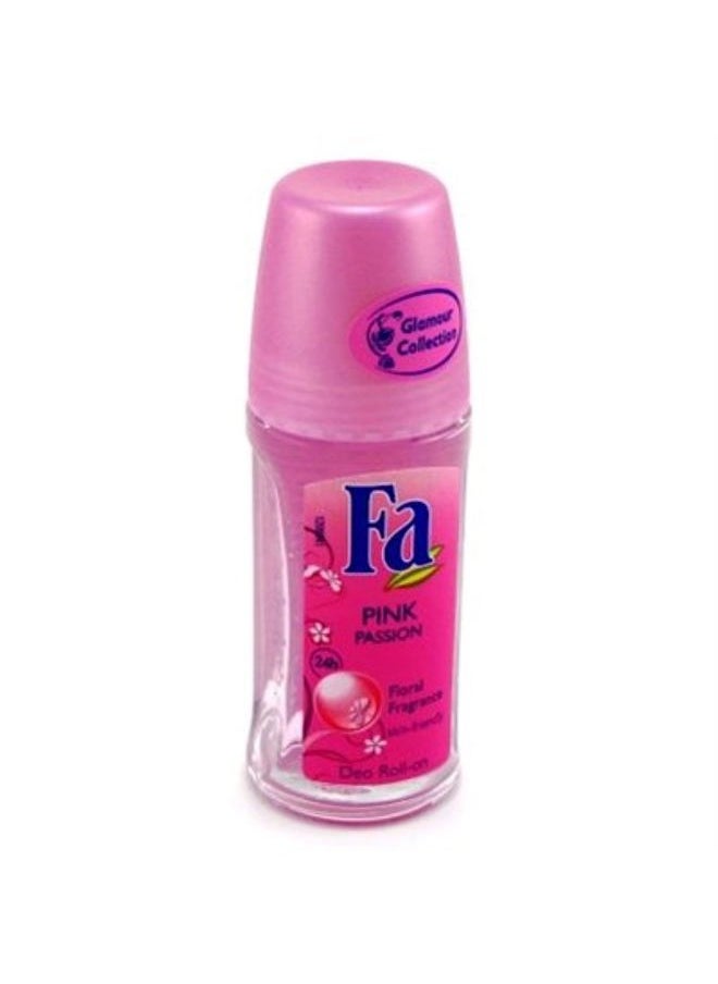 Fa Deodorant 1.7 Ounce Roll-On Pink Passion (50ml) (3 Pack)  - Image 1