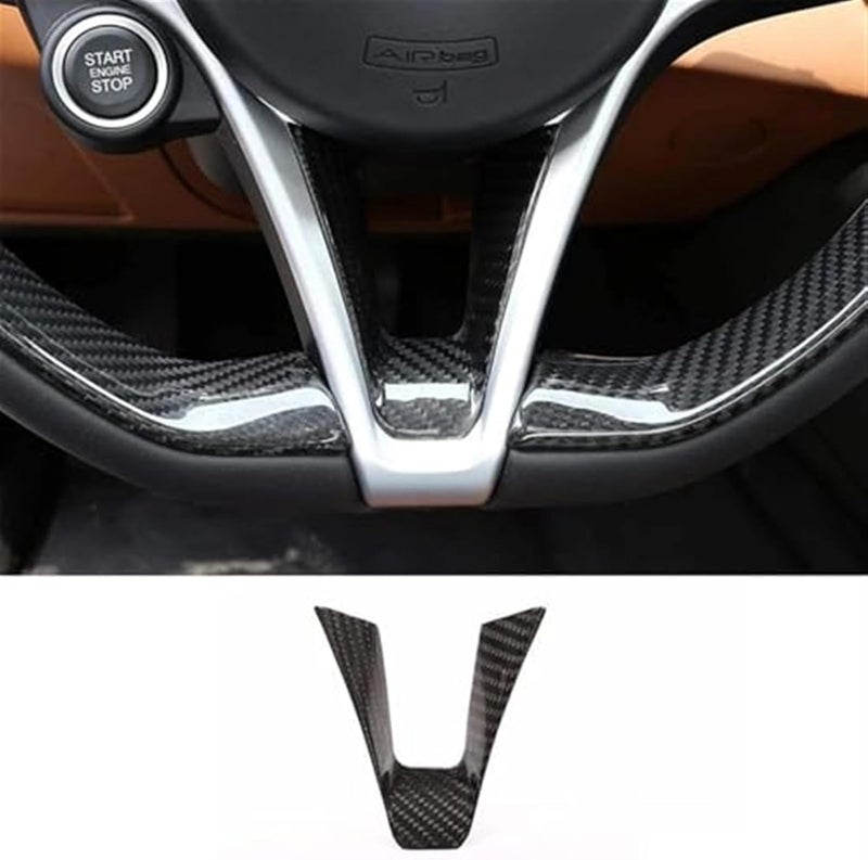 Wivplex Carbon Fiber Steering Wheel Trim for Alfa Romeo - Image 2