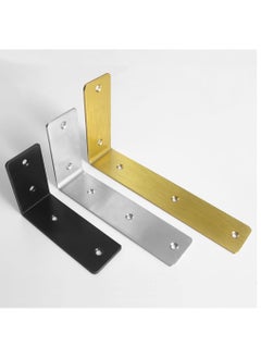 Shelf Brackets 5 inch - 2pcs L Shaped 90-Degree Right Angle Heavy Duty Corner Brace Joint Brackets for Table Bench Space Saving DIY - Black - pzsku/ZB6FFD5F075D561436EA8Z/45/_/1727714008/2da505bf-dcbb-4d2c-bf11-1324ba811626