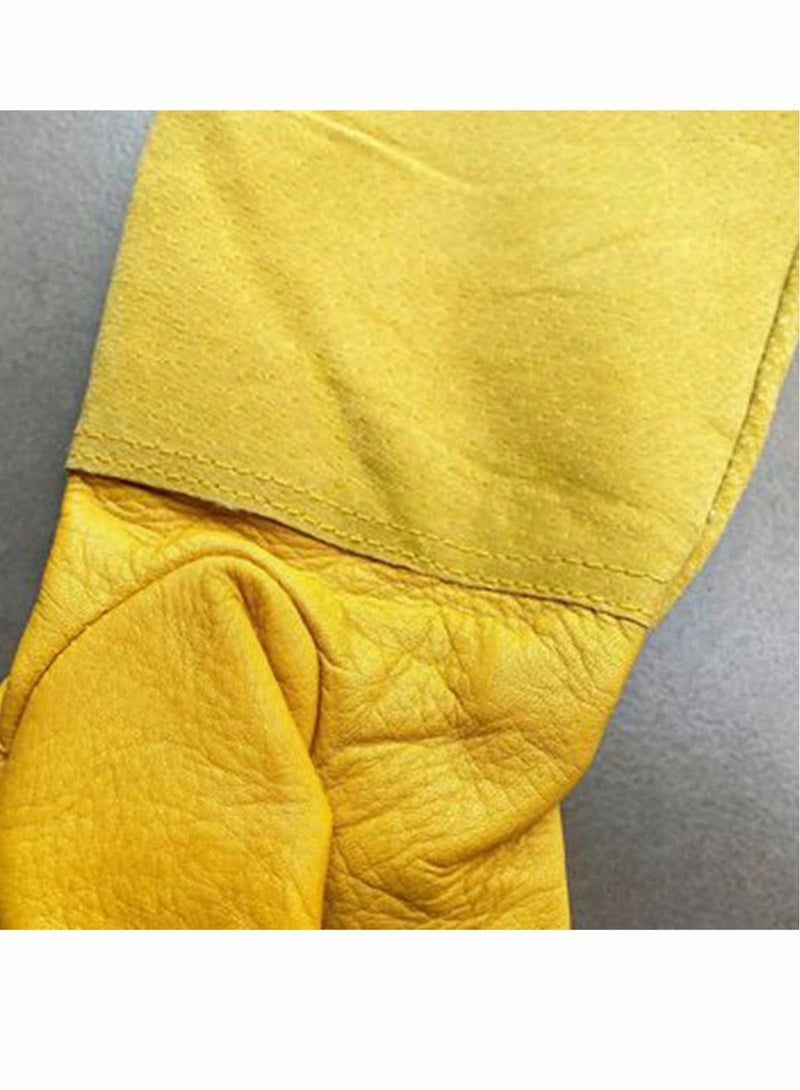 Captaintech Cactus Gloves Thorn Proof Gardening for Rose Pruning Cacti Handling Leather Garden Work For Women Men Yard Gardener Gifts - Image 3