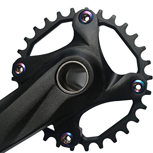 GANOPPER 30T MTB Crankset 1X Mountain Bike Crank Arm Set 170mm with 68mm 73mm BSA Bottom Bracket for MTB BMX Road Bicycle - Image 3