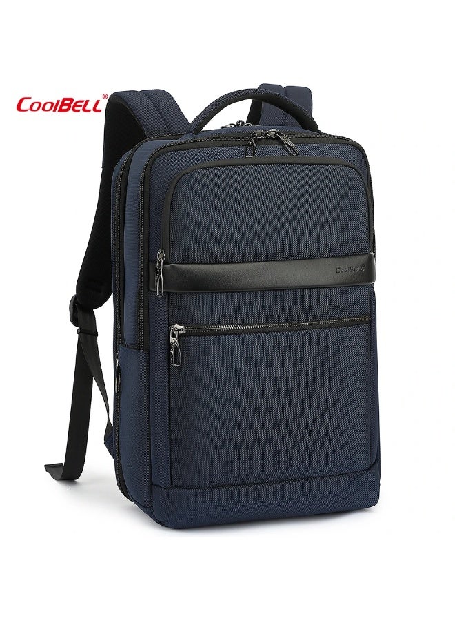 CoolBELL Men 20 L Waterproof Backpack For 15.6 inch Laptop With USB Charging Port/Shockprof Compartment ,180° Opening& Closing CB-8281 Blue - Image 5