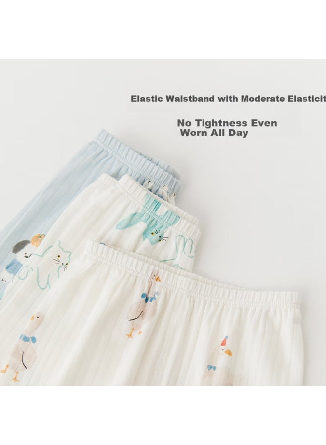 Good bear Cute Bear Boys And Girls Baby Underwear Set Home Clothes Baby Separated Summer Thin Air-conditioning Clothes Cool Feeling Pajamas Children - Image 2