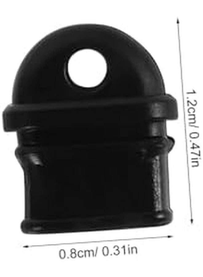 20 قطعة من واقيات منفذ الشحن Type C باللون الأسود، أغطية متينة ضد الغبار من البلاستيك لصيانة الهاتف - Image 3