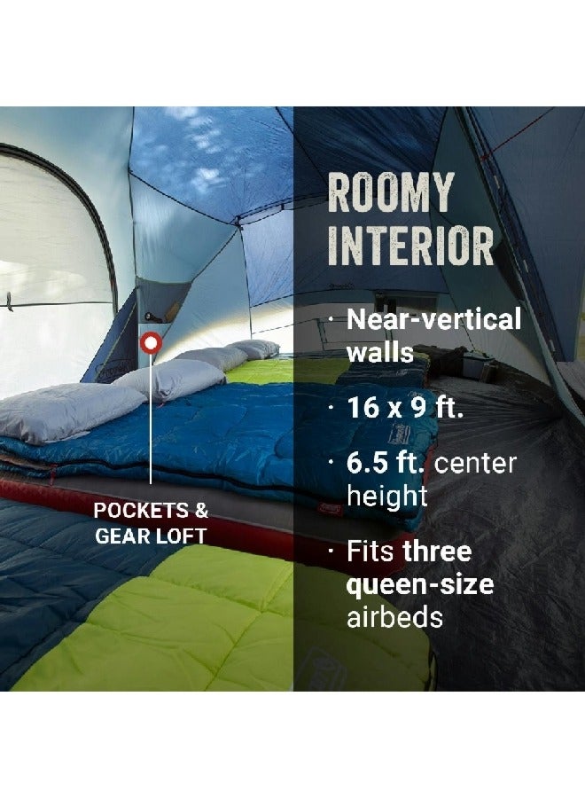 كولمان 2000037527 كولمان سكاي دوم خيمة للتخييم الخارجي 10 أشخاص بلو نايتس إكس لارج - Image 5