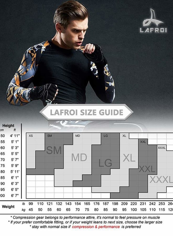 LAFROI Men's Long Sleeve Upf 50+ Baselayer Performance Fit Compression Rash Guard-CLYYB, Asym Dragon, XXL - Image 3