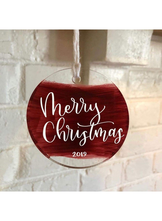 JINMURY JINMURY 50 Pieces 2 Inch Acrylic Circles Clear Keychain Blanks, Perfect for DIY Acrylic Keychains, Acrylic Discs Ornaments, Gift Tags, Christmas Ornaments, 1/8" Thickness  - Image 2