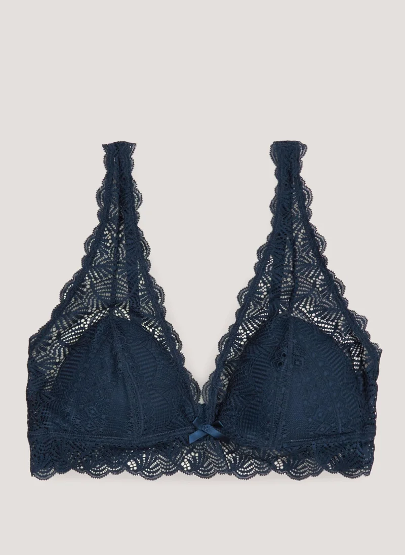 Matalan Navy Non Wired Padded Bra