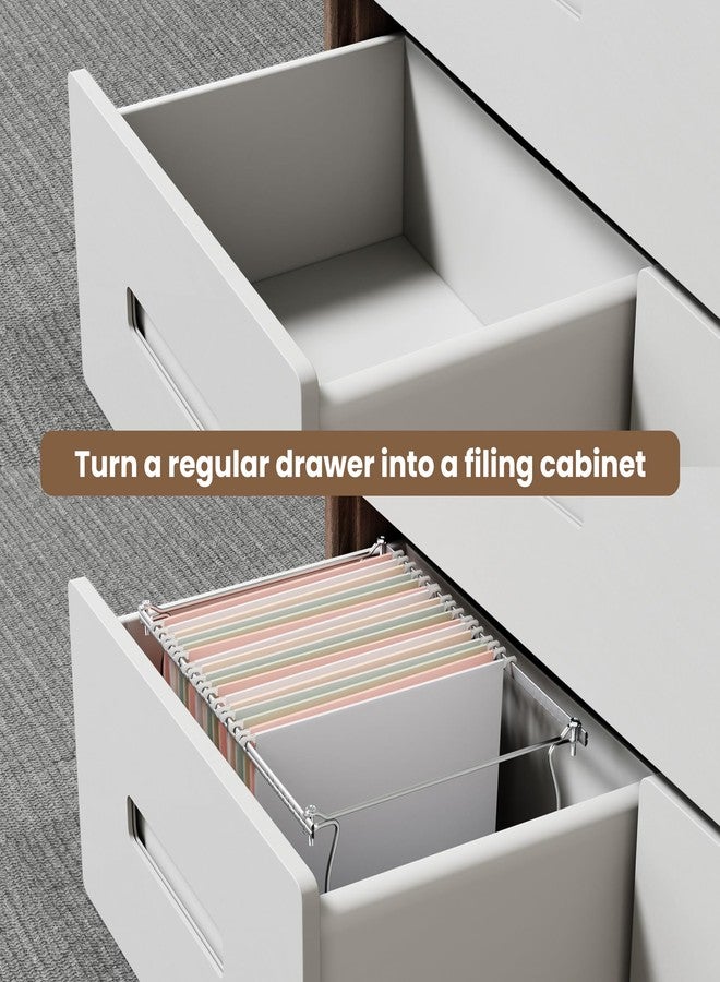 SUNEE Hanging File Folder Frame, Letter Size Files Holder Bars,17.5 Inches, Set of 2 - Image 5