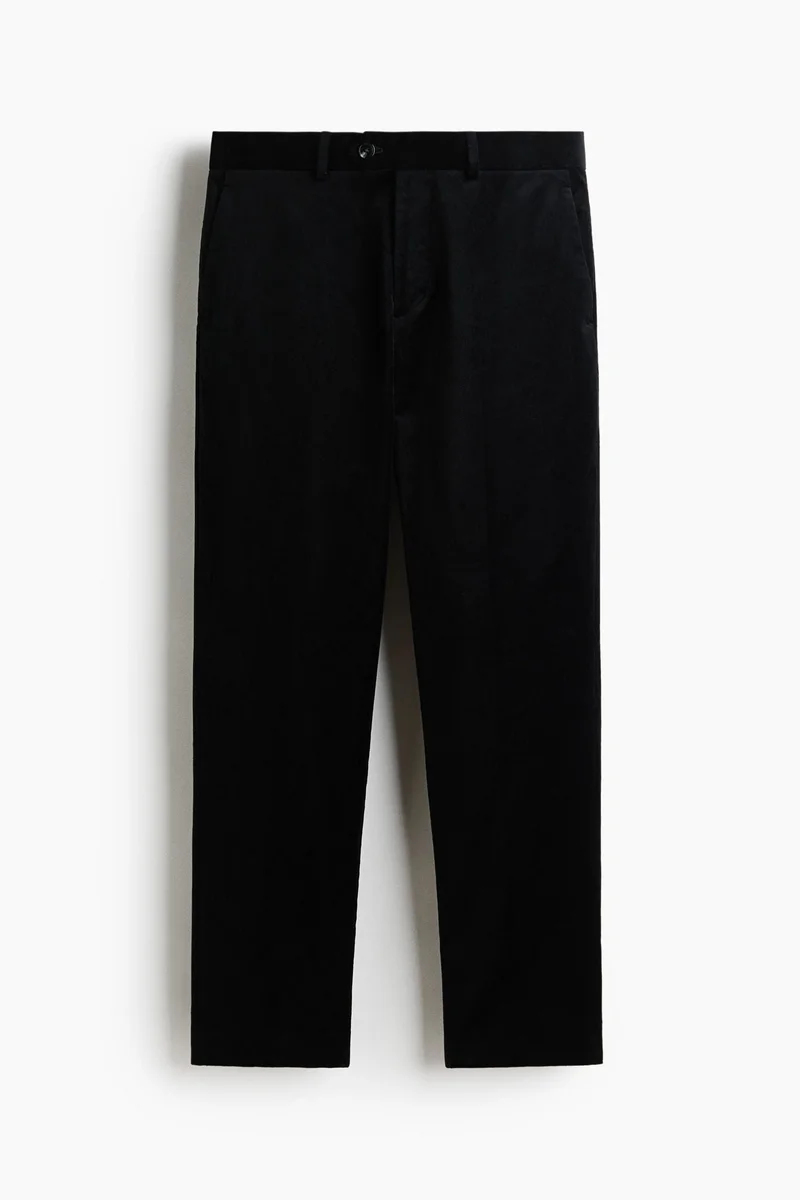 H&M Regular Fit Velvet  suit trousers