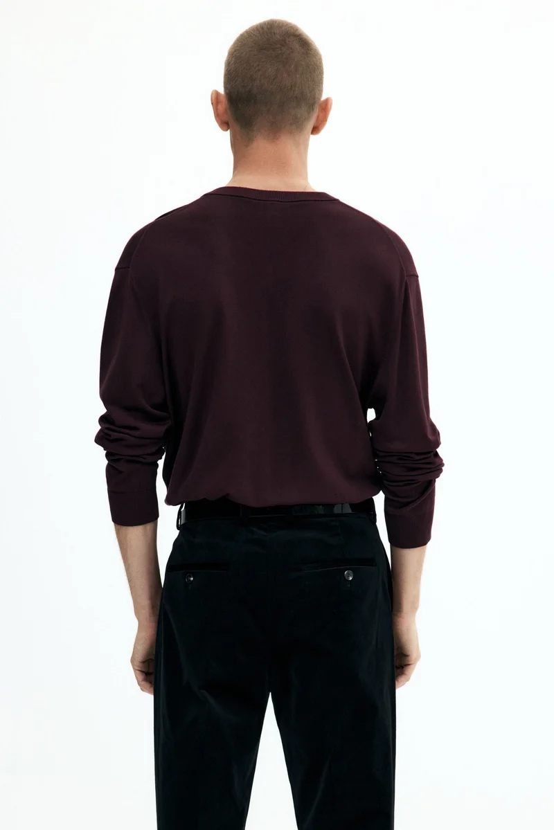 H&M  Regular Fit Velvet  suit trousers for Men | Best Price UAE
