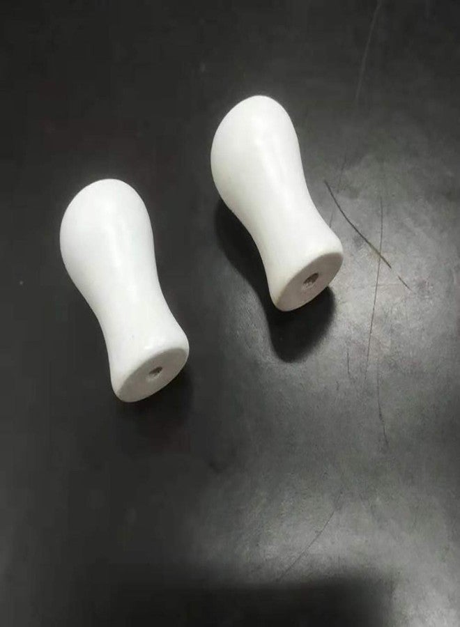 جي شلو مجموعة GSHLLO من 4 قطع من مقابض ستائر خشبية بيضاء، كرات تعليق، حبال ستائر، ملحقات ستائر النوافذ - Image 5