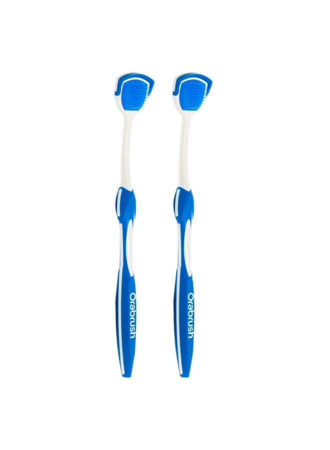 Orabrush Tongue Cleaner Helps Fight Bad Breath, 1 Count (Pack Of 2) - Image 1