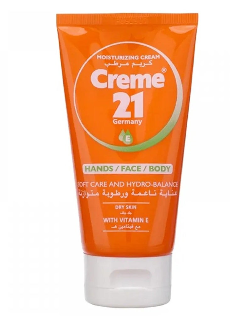 Creme21 - Creme 21 Moisturizing Cream For Dry Skin With Vitamin E - 75 ml - Image 1