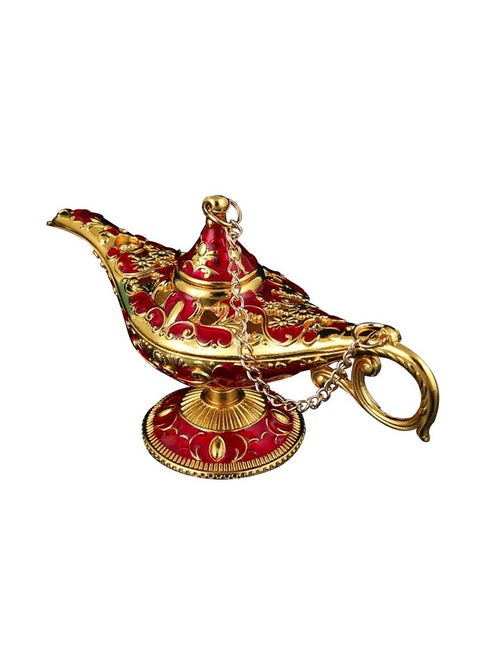 Aladdin Lamp, Art Craft Magic Genie Light Gift with Exquisite Vintage Engraving Pattern