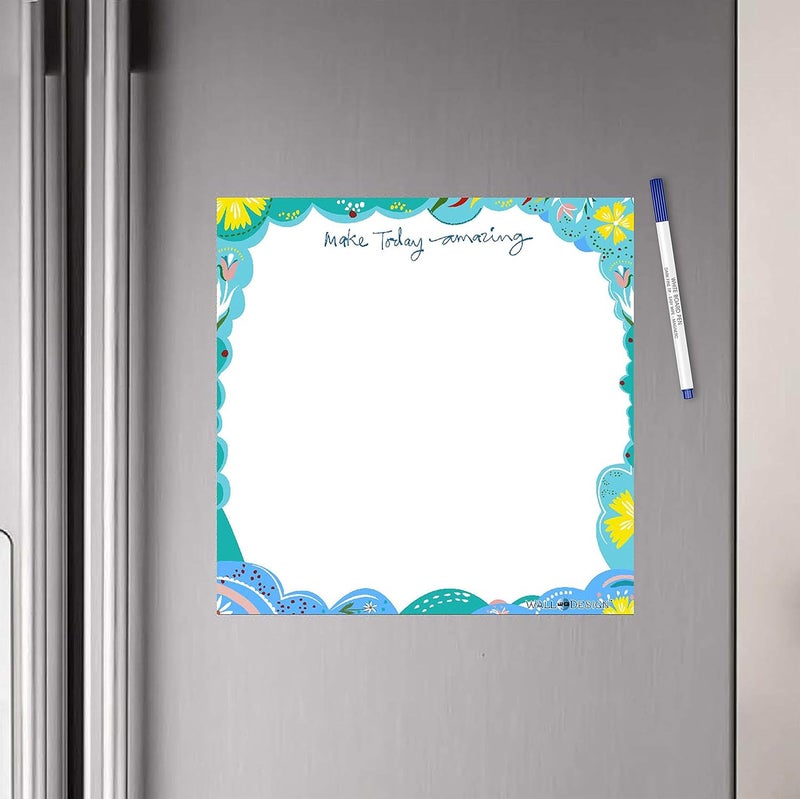 WallDesign Vinyl Make Today Amazing Writing Film Flexible Fridge Magnet (1ft x 1ft, White) - Image 1