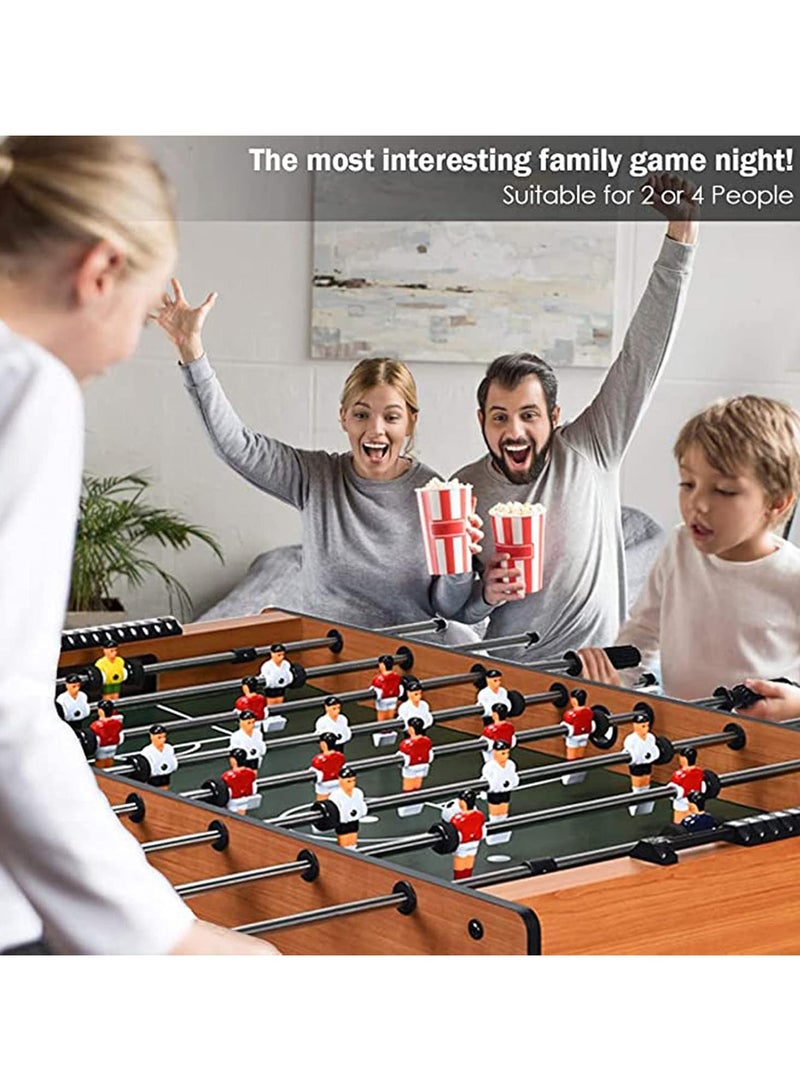 Toy Box Football Soccer Table Board Game 6 Rods For Adults And Kids Wooden Foosball Board Game - Image 3
