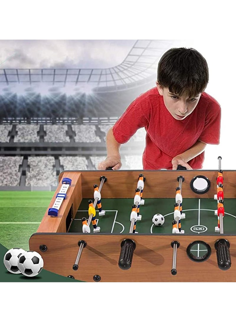 Toy Box Football Soccer Table Board Game 6 Rods For Adults And Kids Wooden Foosball Board Game - Image 2