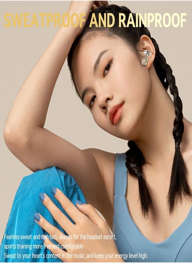 xozgdovg - TWS Wireless Bone Conduction In-Ear Bluetooth Headset Sport Waterproof Earbuds Green - Image 1