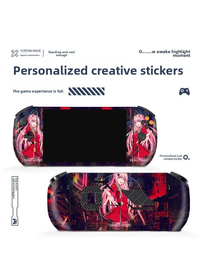 Loquat Applicable To ONE PLAYERS PRO Film No. 1 Palm Machine Protective Cover Color Picture Sticker Scratch-proof Film Accessories-Color:215 - Image 3