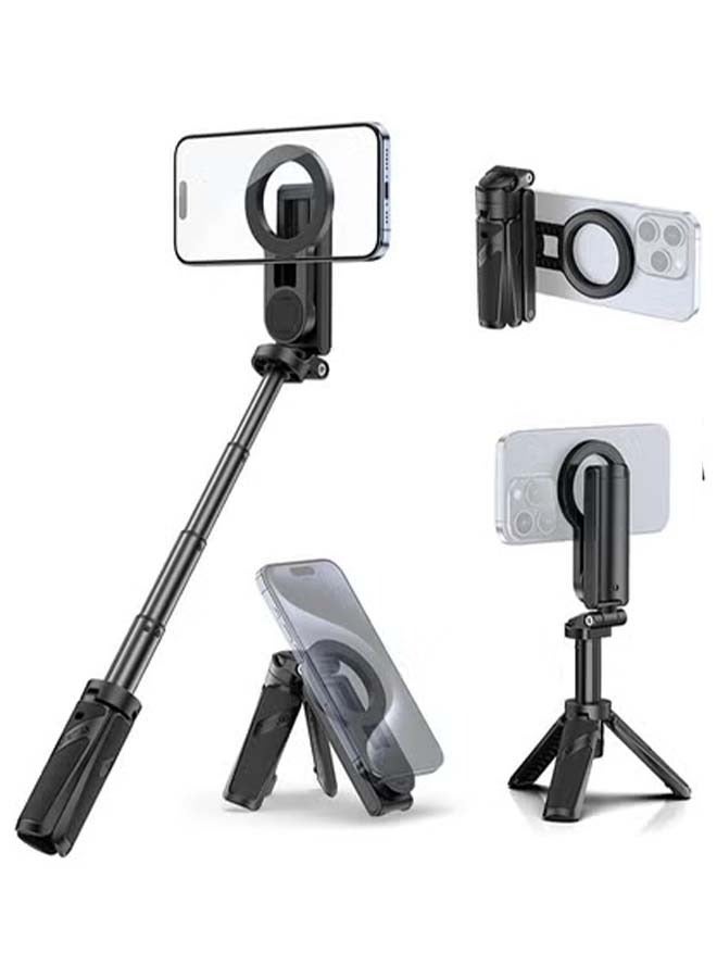 Ulanzi ULANZI JJ03 Magnetic Tripod for Phone with Remote Control, 3-in-1 Selfie Stick Handle Grip 360° Rotation Extendable Stand for iPhone Android Phones - Image 1