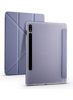 Nezih Case Samsung Galaxy T737 / T736 / T730 Compatible Origami Pencil Case Pu Leather Back Soft Silicone Case 