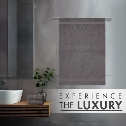 Ambra Linens 500 GSM Highly Absorbent Towel, 100% Cotton, Soft and Plush, All Seasons Use, Large, Everyday Use, Durable (1 Piece of Bath Towel, Solid Grey) - Image 4