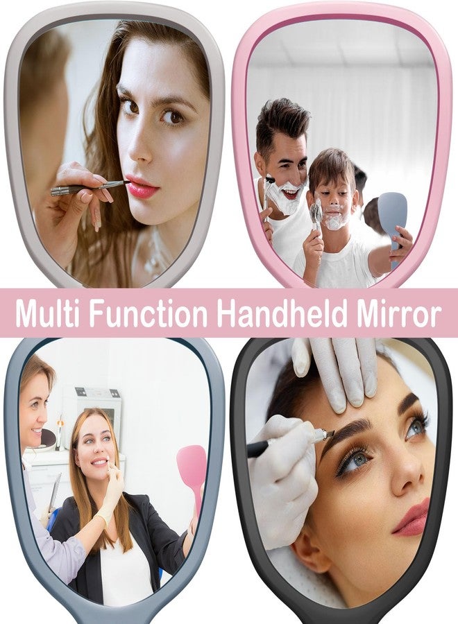 Vinsot 50 Pcs Handheld Mirror Bulk Small Hand Mirrors with Handle Plastic Portable Daily Makeup Tools for Home Travel Camping Daily, 3.15 Inch Wide, 7.09 Inch Long (5 Colors) - Image 4