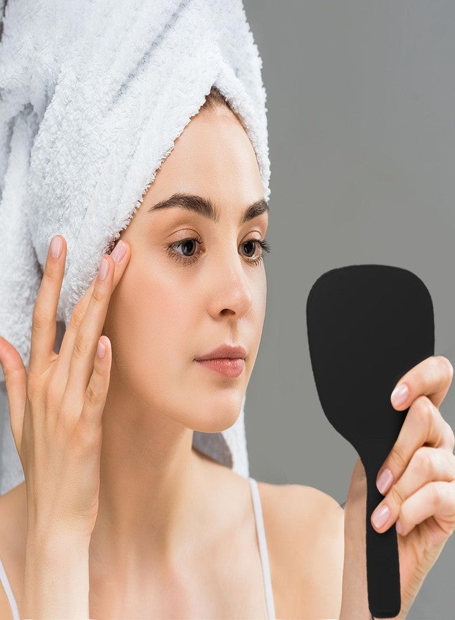 Vinsot 50 Pcs Handheld Mirror Bulk Small Hand Mirrors with Handle Plastic Portable Daily Makeup Tools for Home Travel Camping Daily, 3.15 Inch Wide, 7.09 Inch Long (5 Colors) - Image 5