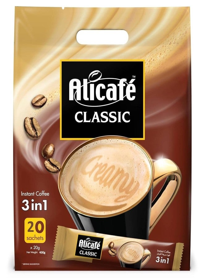 Alicafe Alicafé Classic Instant Coffee 3 in 1, 20 Sachets, 400g (Product Of Malaysia) From DECADENT - Image 1