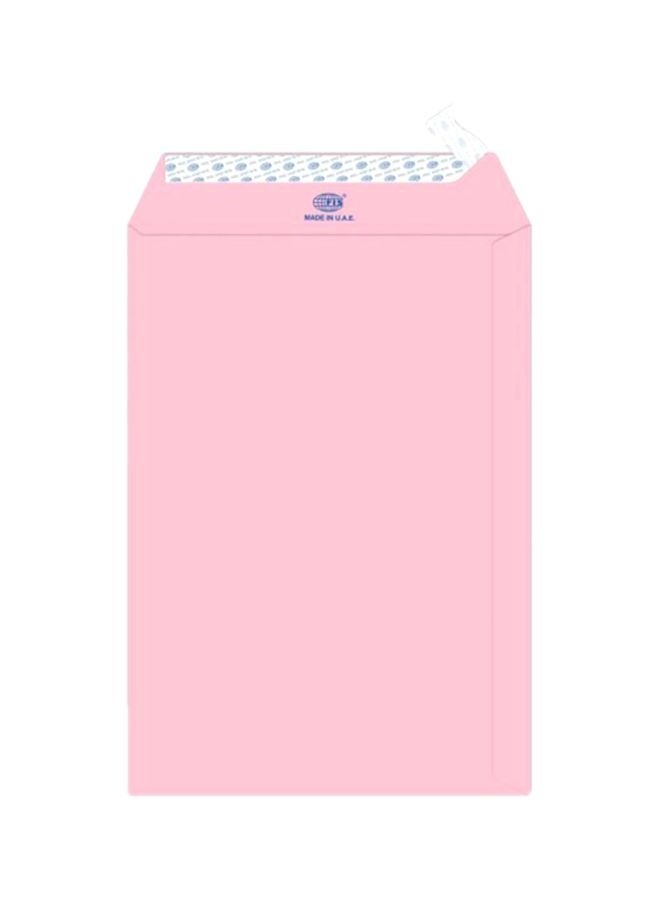 FIS Color Envelopes, Peel & Seal, Pastel Pink, 9 x 6 inch, 80 GSM, 50 Pack - Image 2