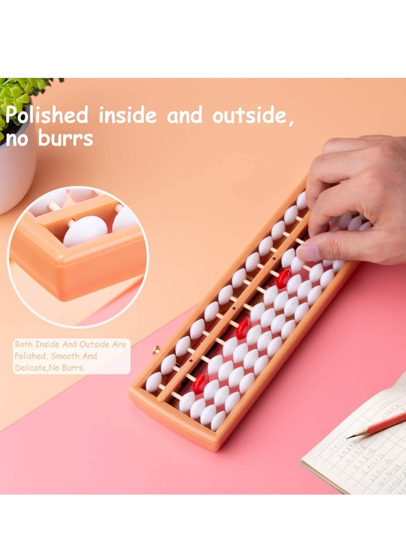 SYOSI - KASTWAVE Soroban, Plastic Abacus with 13 Rows, Chinese Calculator, Counting Tool with Reset Button - Image 1