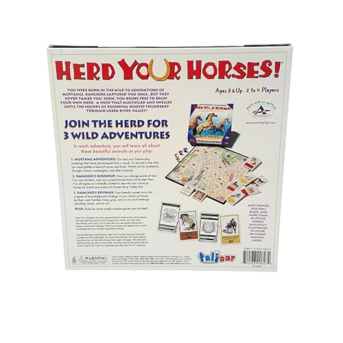 TaliCor Herd Your Horses Game - Experience the Thrill of a Wild Horse Round-Up for 2-4 Players, Ages 8+ - Image 4