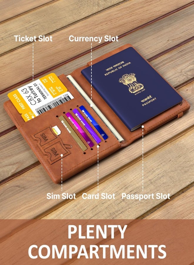 فيدوس حافظة جواز سفر FEDUS للرجال والنساء، غطاء جواز سفر، محفظة، منظم بطاقات الائتمان/الخصم، ووثائق السفر. - جلد صناعي - Image 3