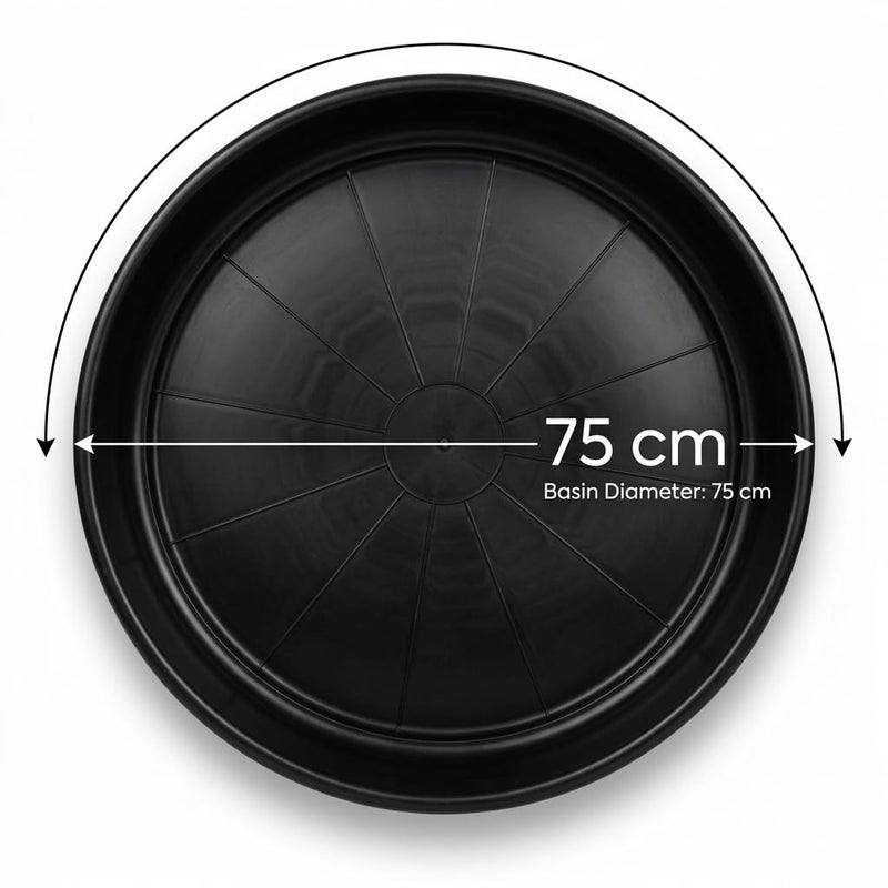 ميريديان أحواض زراعة بلاستيكية مع أطباق تجميع المياه من Meridian - عبوة من 5 قطعة - Image 2