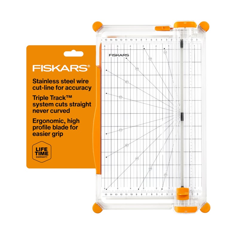 Fiskars Precision Paper Trimmer Easy and Accurate Crafting Tool Cuts Straight for Crafts Cards and More - Image 2