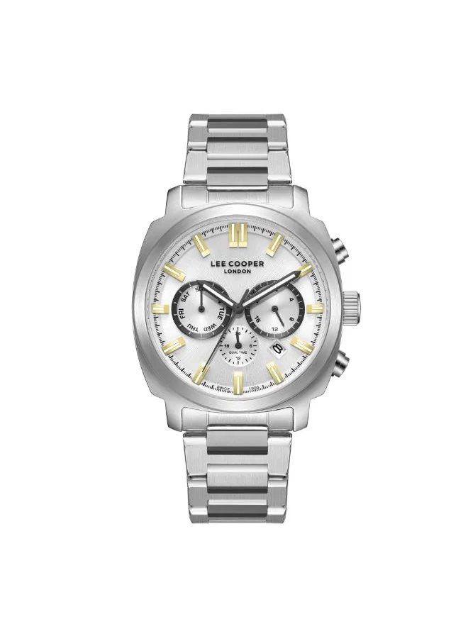 Lee Cooper Men's Multi Function Display Watch With Silver Metal Strap - LC08144.330
