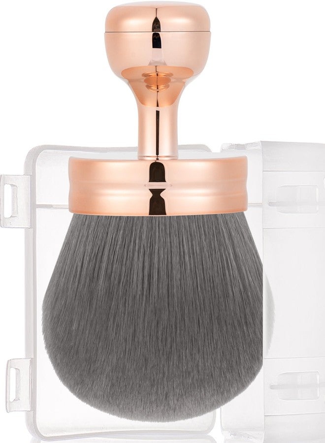 Yoseng Extra Large Body Makeup Brush For Self Tanner – 74mm Wide-headed Vegan Kabuki Brush for Body Makeup, Tanning & Shimmer | Big Fluffy Bronzer Brush with Protective Travel Cover - Image 1