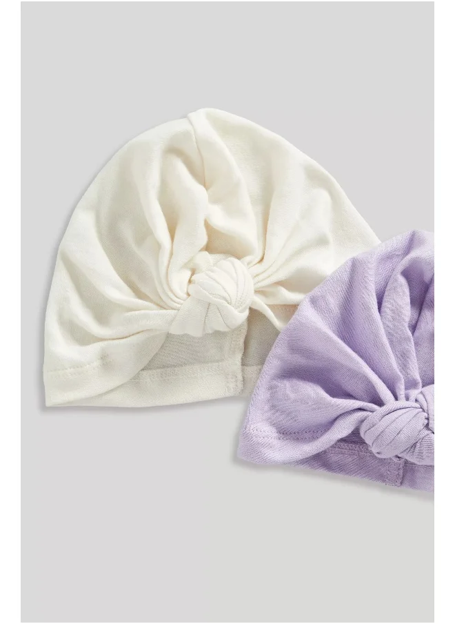 mothercare 2 Pack Turban Baby Hats