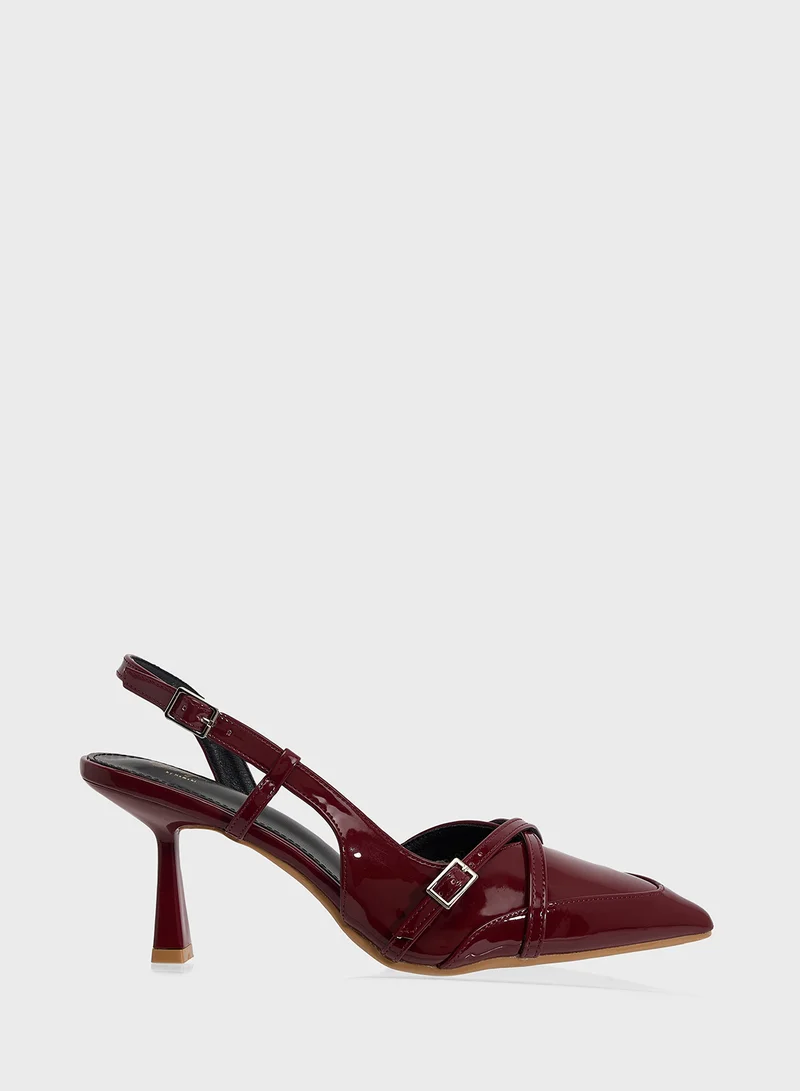 Ginger Sling Back Heeled Pump