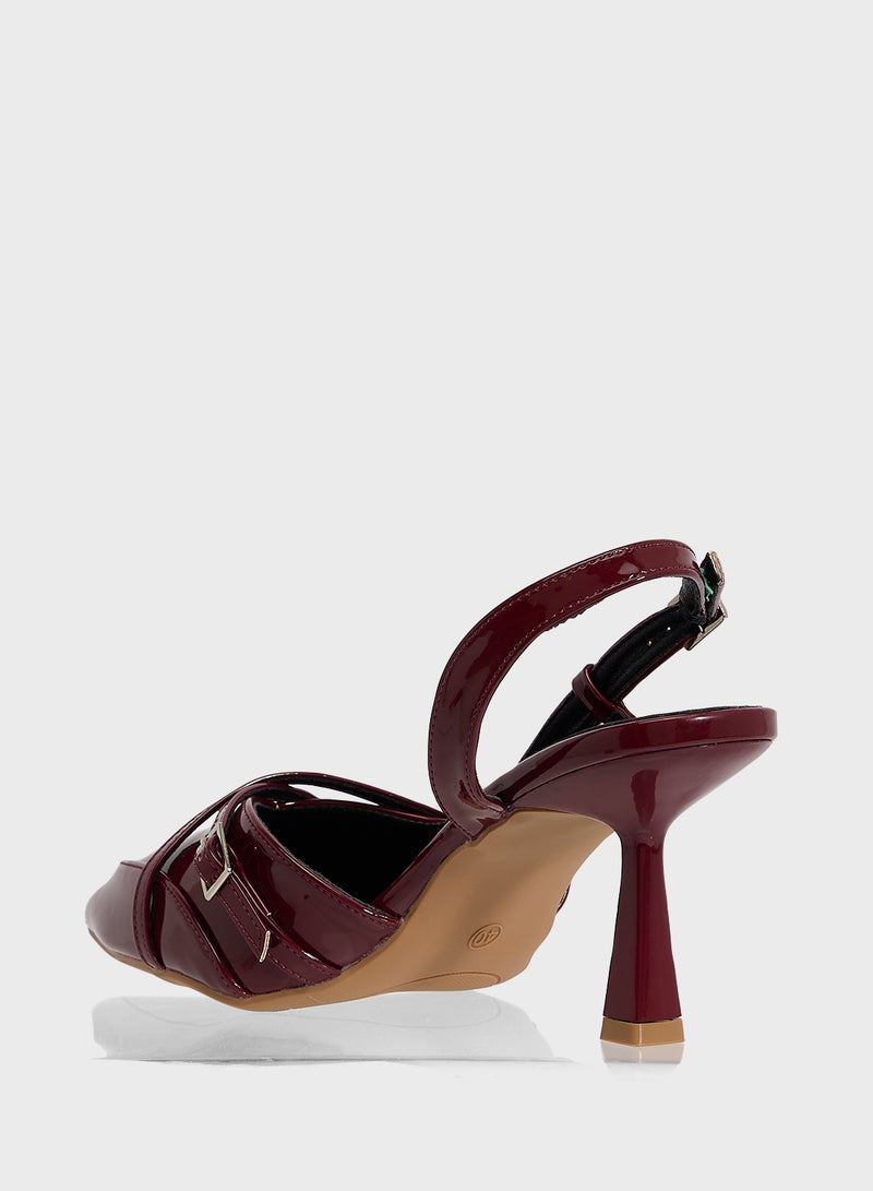 Ginger Sling Back Heeled Pump - Image 3