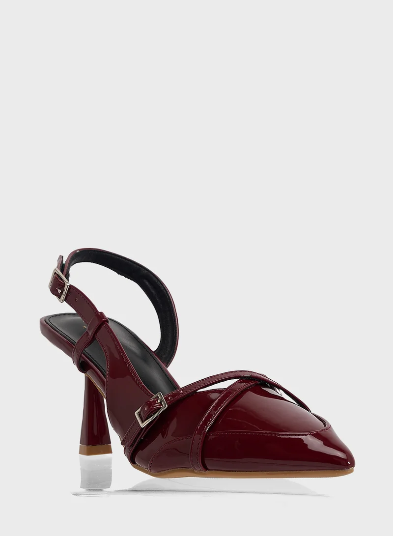 Ginger Sling Back Heeled Pump