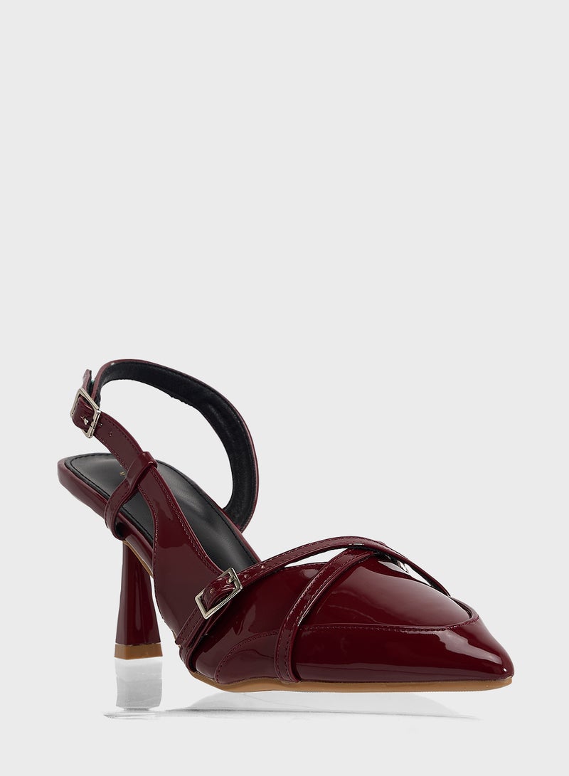Ginger Sling Back Heeled Pump - Image 2