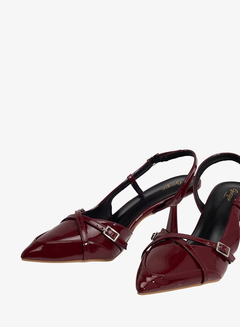 Ginger Sling Back Heeled Pump - Image 4