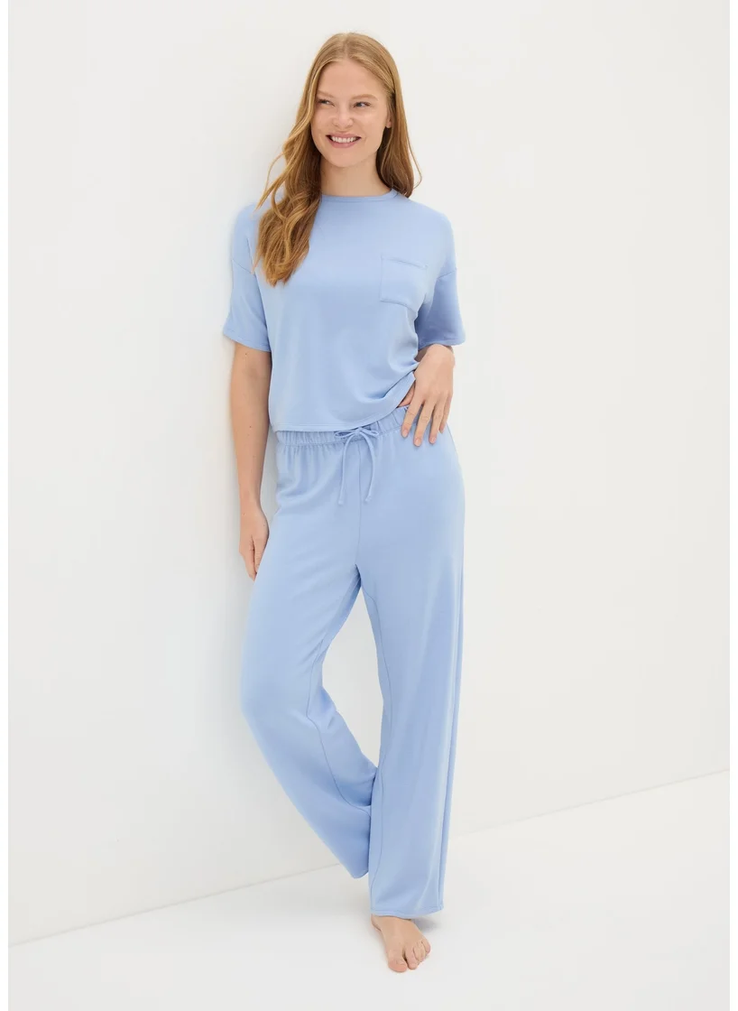 Matalan Blue Lounge Pyjama Set