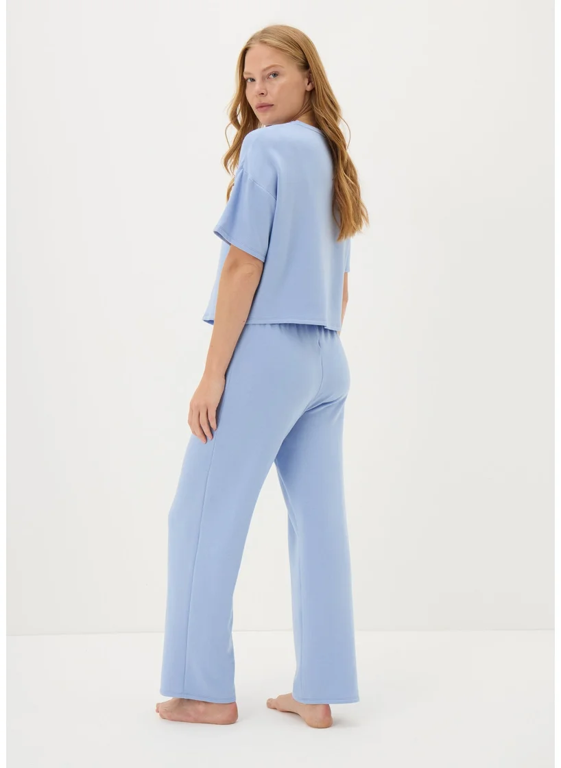 Matalan Blue Lounge Pyjama Set